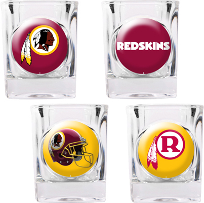 NFL Washington Redskins 4pc Collector Shot Glasses