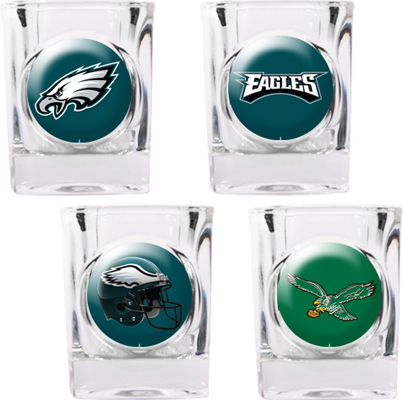NFL Philadelphia Eagles 4pc Collector Shot Glasses
