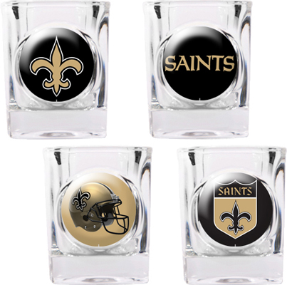 NFL New Orleans Saints 4pc Collector Shot Glasses