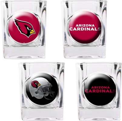 NFL Arizona Cardinals 4pc Collector Shot Glass Set