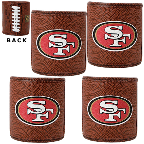 NFL San Francisco 49ers 4pc Football Can Holders