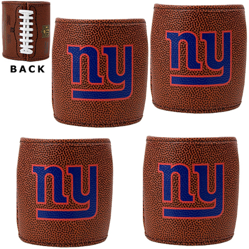 NFL New York Giants 4pc Football Can Holder Set