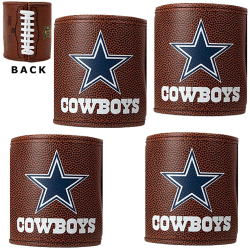 NFL Dallas Cowboys 4pc Football Can Holder Set