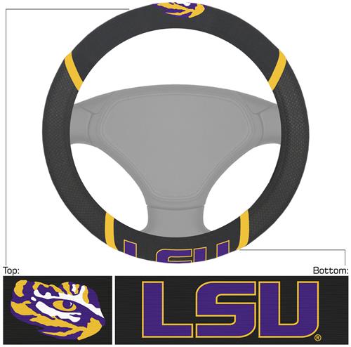 Fan Mats NCAA LSU Tigers Steering Wheel Cover