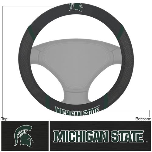 Fan Mats NCAA Michigan State Steering Wheel Cover