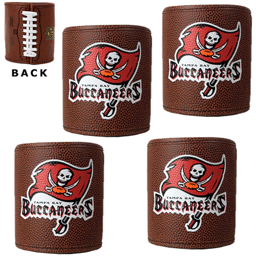 NFL Tampa Bay Buccaneers 4pc Football Can Holders