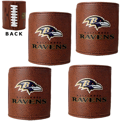 NFL Baltimore Ravens 4pc Football Can Holder Set