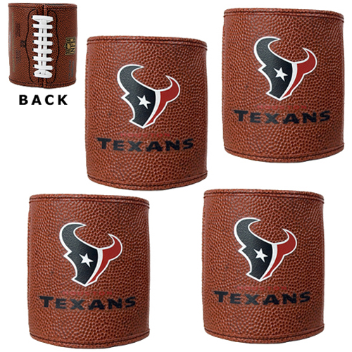 NFL Houston Texans 4pc Football Can Holder Set