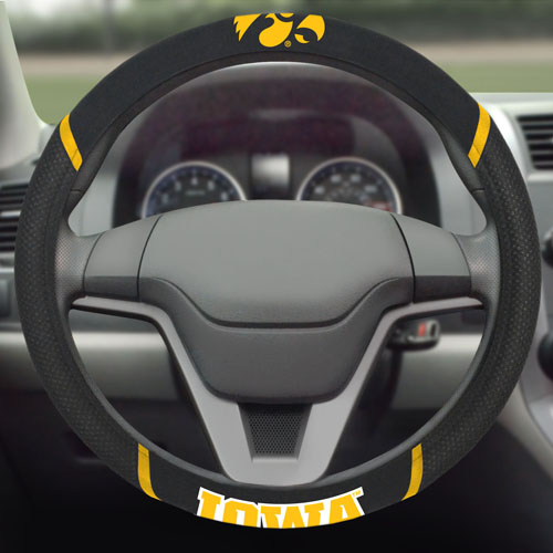 Fan Mats University of Iowa Steering Wheel Covers