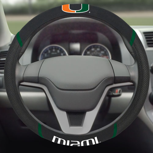 Fan Mats University of Miami Steering Wheel Covers
