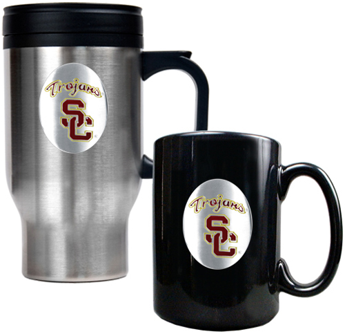 South California Trojans Travel Mug Coffee Mug Set