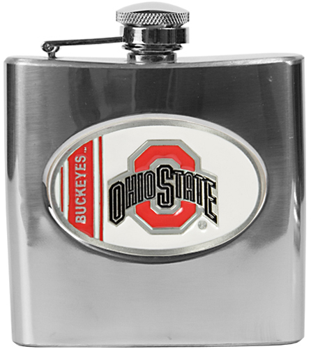NCAA Ohio State Buckeyes Stainless Steel Flask