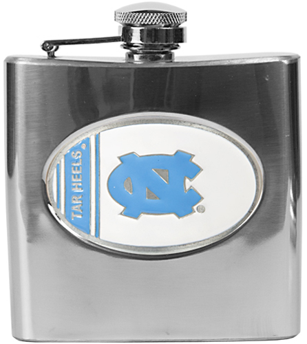 NCAA North Carolina Tar Heel Stainless Steel Flask