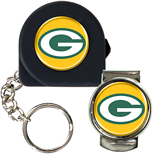 NFL Green Bay Packers 6' Tape Measure/Money Clip