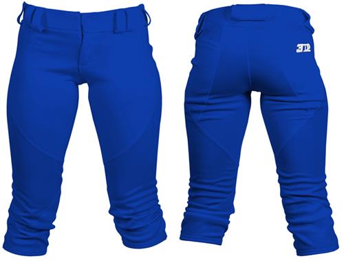 3n2 NuFIT 3/4 Knickers Softball Pant w/Belt Loops. Braiding is available on this item.
