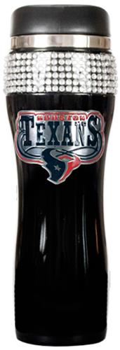 NFL Houston Texans 14oz Black Bling Tumbler