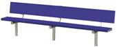 Porter Aluminum Stationary Bench with Back Porter Aluminum Stationary Bench with Back