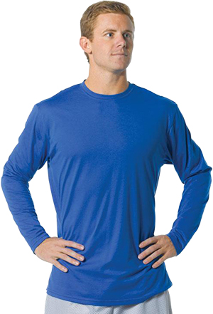 A4 Fusion Cotton Long Sleeve Crew T-Shirts CO