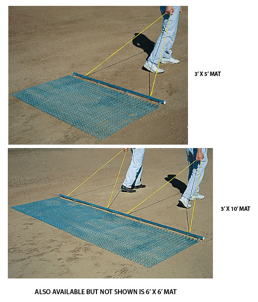 E8310 Baseball Infield Drag Mat Plated Steel Mesh