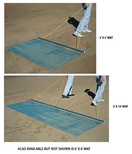 Baseball Infield Drag Mat Plated Steel Mesh Baseball Equipment & Gear