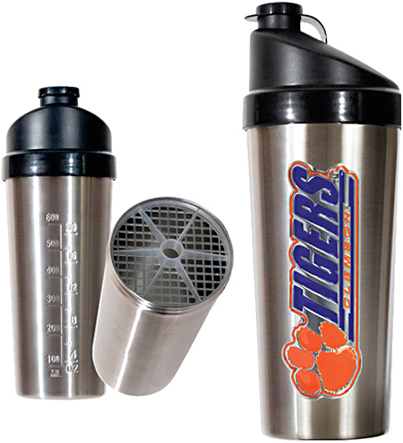 NCAA Clemson Tigers Stainless Protein Shaker