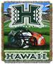 Northwest NCAA Hawaii Warriors HFA Tapestry Throw