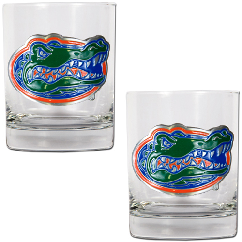 NCAA Florida Gators 2pc Rocks Glass Set