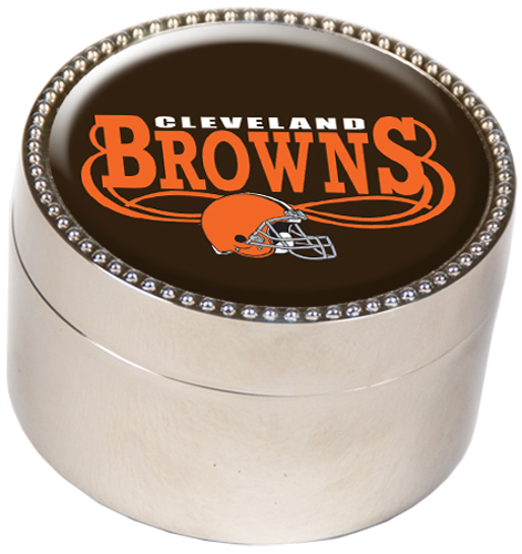 NFL Cleveland Browns Metal Trinket Box