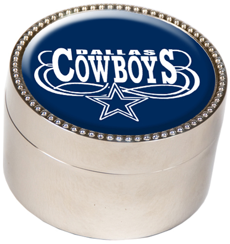 NFL Dallas Cowboys Metal Trinket Box