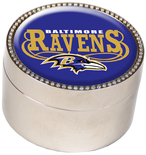NFL Baltimore Ravens Metal Trinket Box