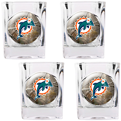 NFL Miami Dolphins Open Field Square Shot Glass