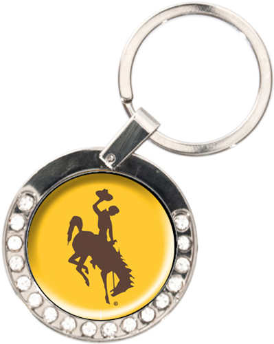 NCAA Wyoming Cowboys Rhinestone Key Chain