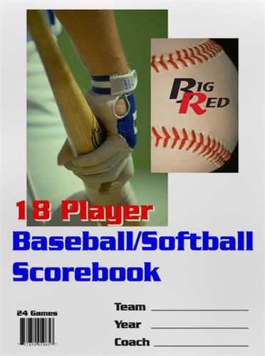 Blazer Baseball/Softball 18 Player Scorebook