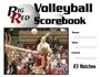 Blazer Athletic Volleyball Scorebook