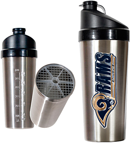 NFL St. Louis Rams Stainless Protein Shaker