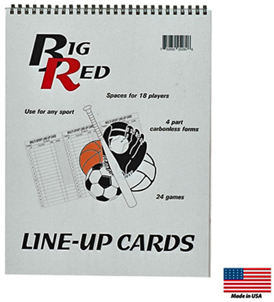 Blazer Athletic Multi-Sport Line-Up Card Book