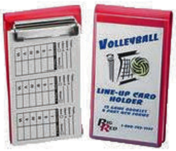 Blazer Volleyball Line-Up Card Holder w/12 Cards (5292)