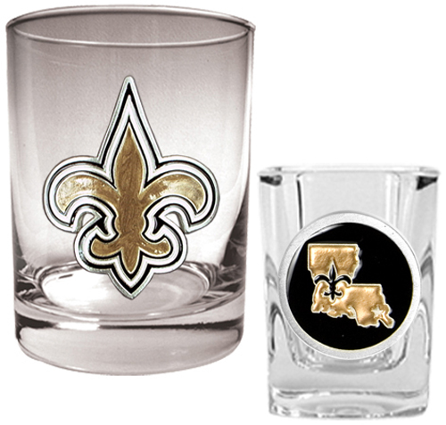 NFL New Orleans Saints Rocks Glass / Shot Glass