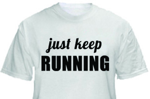 1 Line Sports Just Keep Running T-Shirt