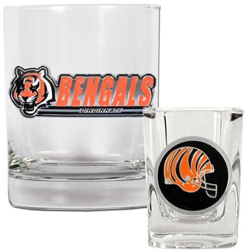 NFL Cincinnati Bengals Rocks Glass / Shot Glass