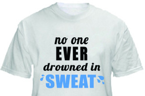 1 Line Sports Drowned in Sweat Running T-Shirt