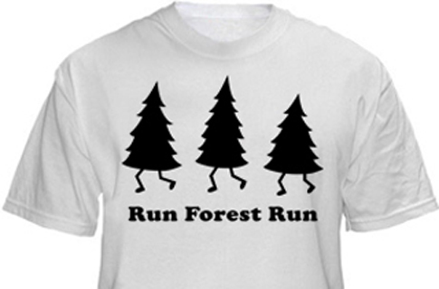 1 Line Sports Run Forest Run T-Shirt