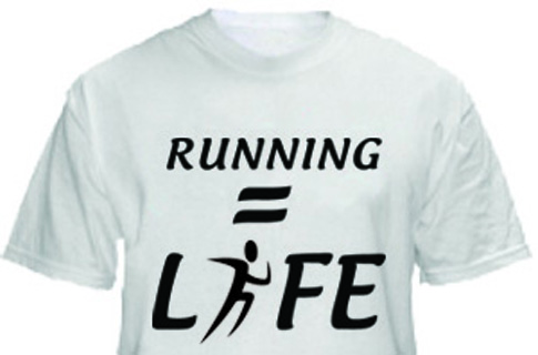 1 Line Sports Running = Life T-Shirt