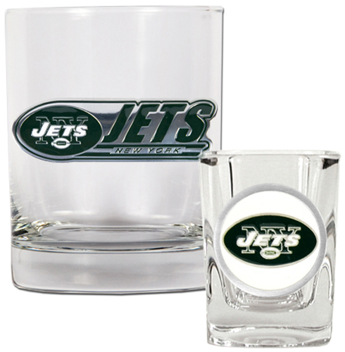 NFL New York Jets Rocks Glass / Shot Glass