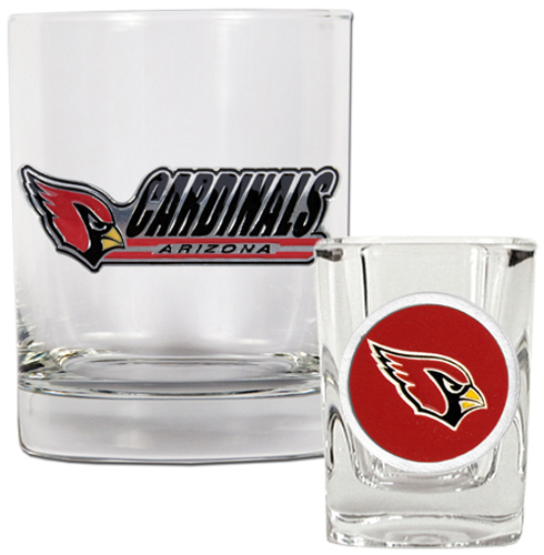 NFL Arizona Cardinals Rocks Glass / Shot Glass