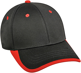OC Sports Bamboo Charcoal with Cut Panel Visor Cap. Embroidery is available on this item.