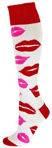 Red Lion Lips Socks - Closeout