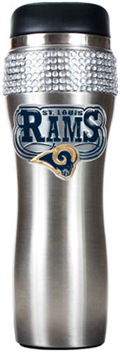 NFL St. Louis Rams 14oz Stainless Bling Tumbler