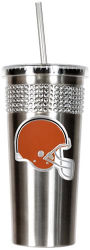 NFL Cleveland Browns 16oz Bling Tumbler w/ Straw