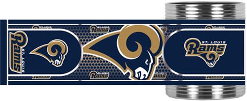 NFL St. Louis Rams Metallic Wrap Can Holders